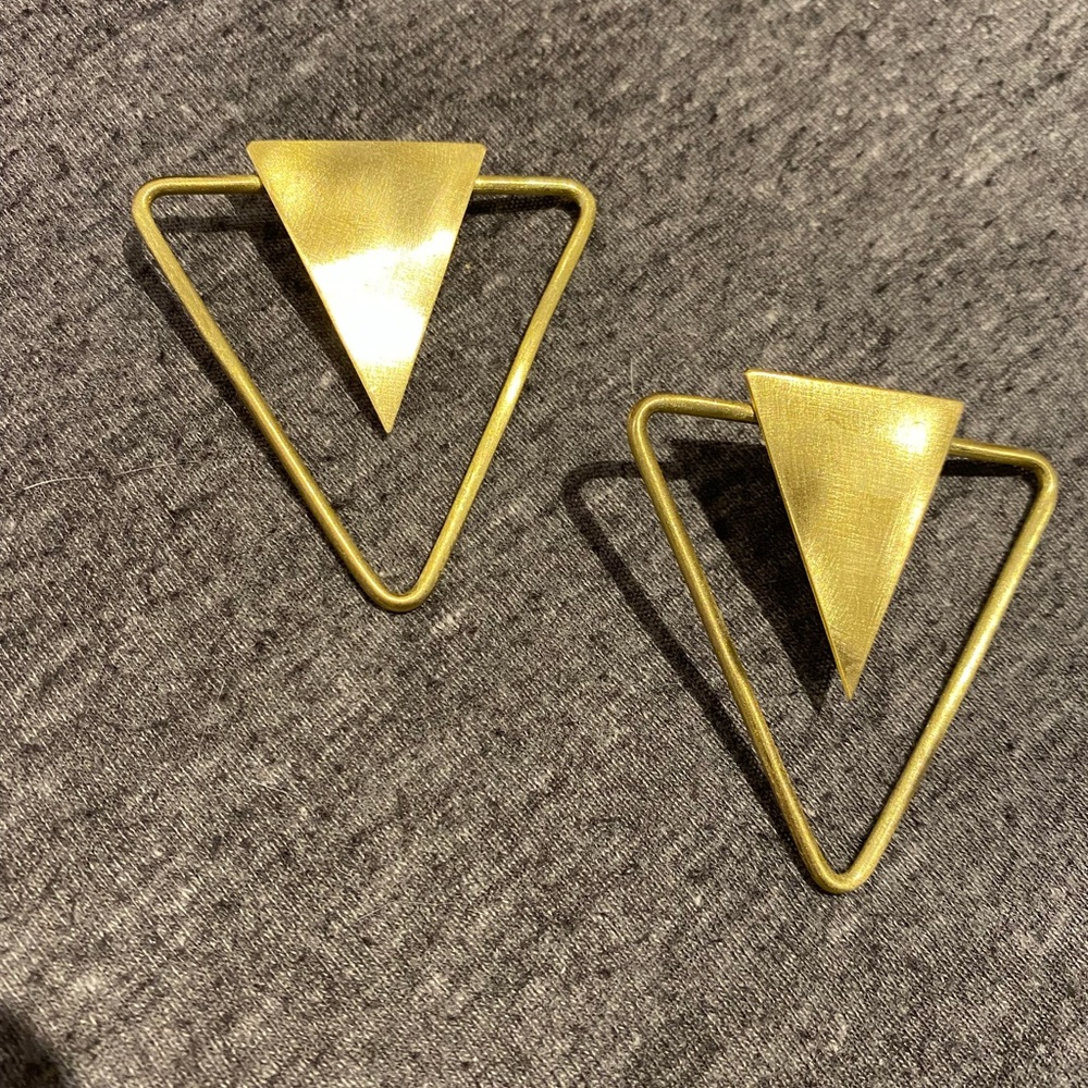 LuLus Gold Statement Earrings